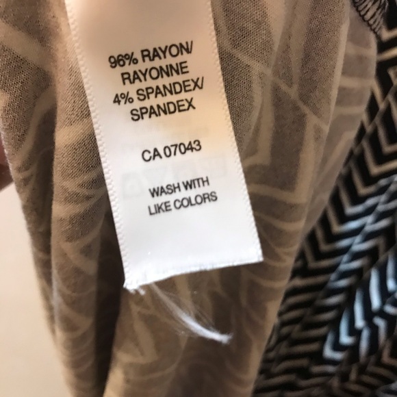 Cynthia Rowley black &white chevron pattered dress - Picture 6 of 6